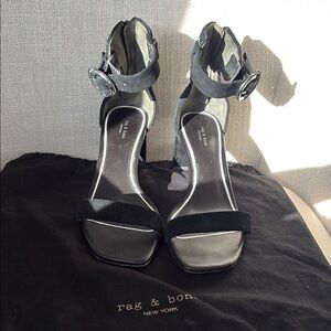 Rag & Bone Black Suede Women's Sandals